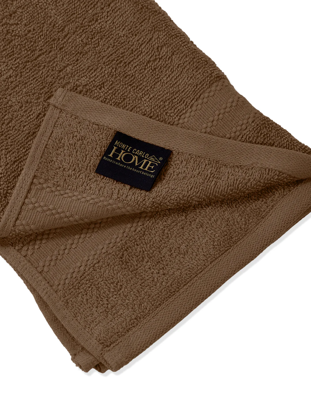 Beige Pure Cotton Solid 380 GSM Hand Towel 2 Pc Set (Jazz Collection) - Image 7