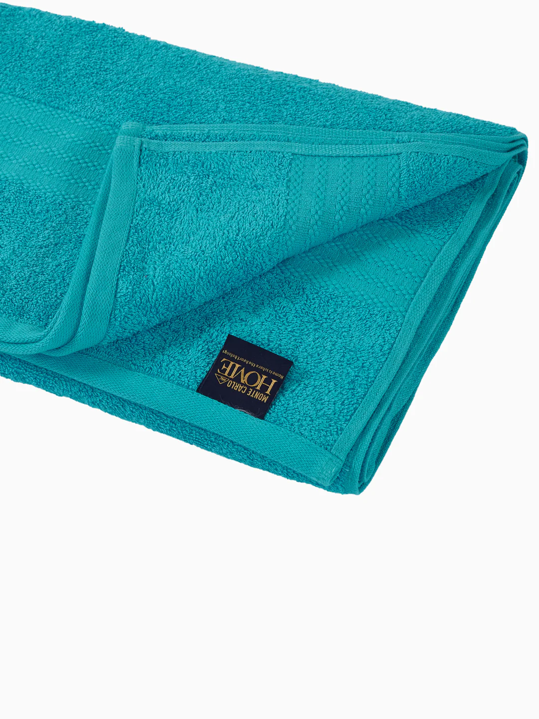 Blue 100% Cotton Solid 380 GSM Bath Towel Jazz 4 Pc Set Gifting Box Pack - Image 7