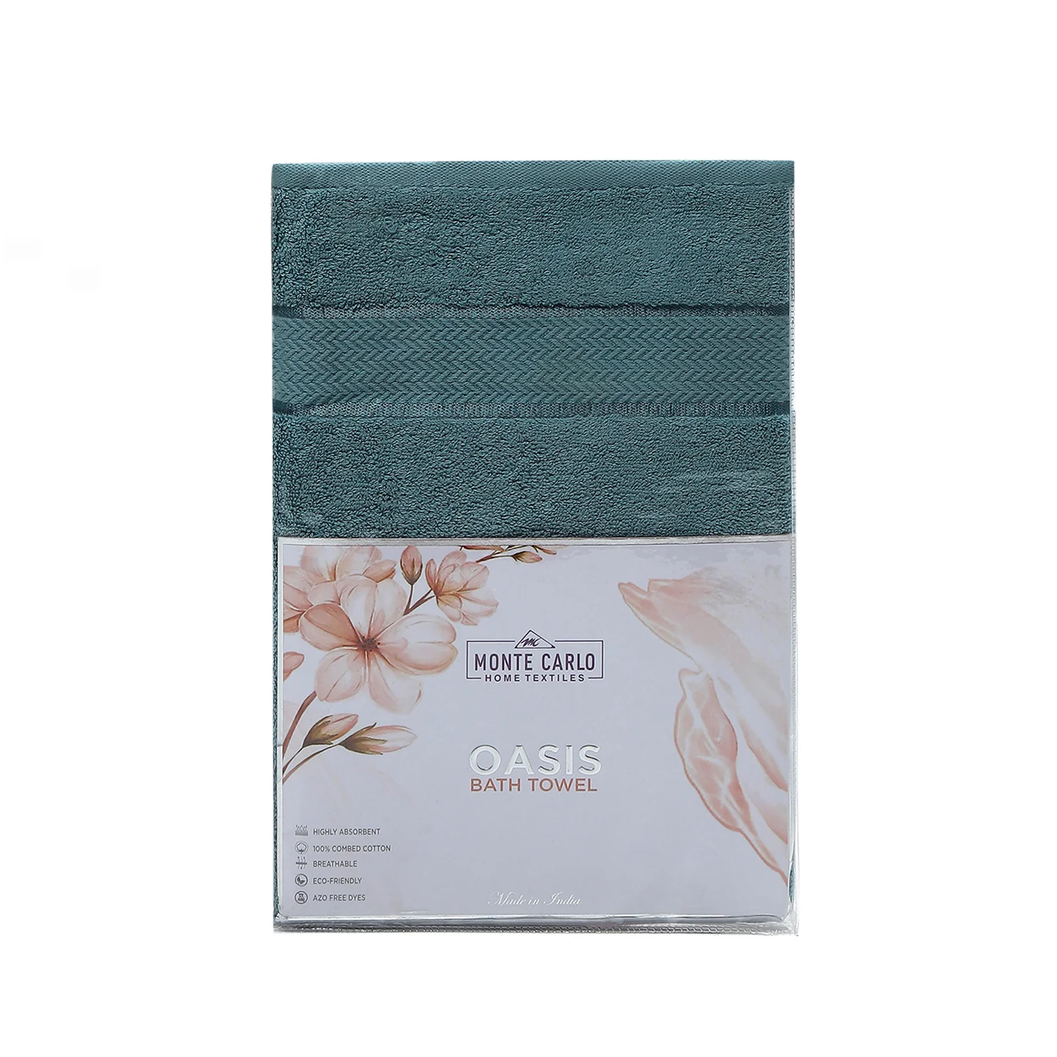 Blue Cotton 450 GSM Bath Towel - Image 5