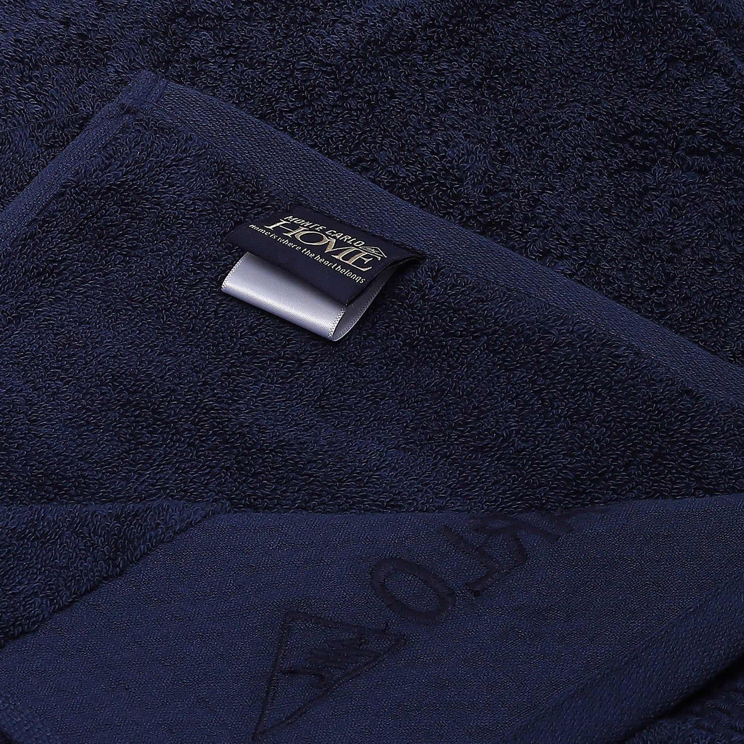 Blue Cotton 650 GSM Bath Towel - Image 4