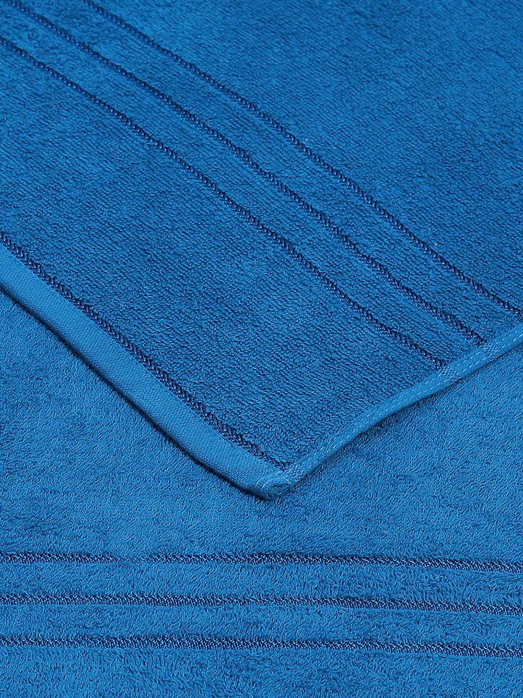 Blue Cotton Solid 350 GSM Car Towel (Soho) - Image 4