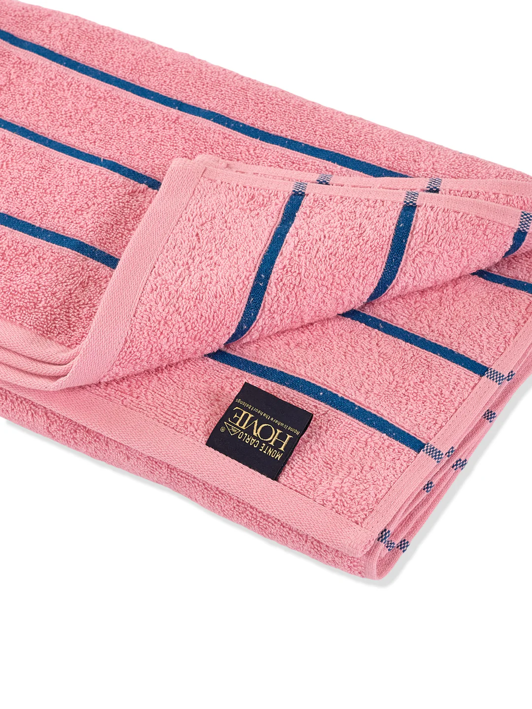 Blue & Dusty Pink 100% Cotton Solid 480 GSM Bath Towel King & Queen 2 Pc Set Gifting Box Pack - Image 11