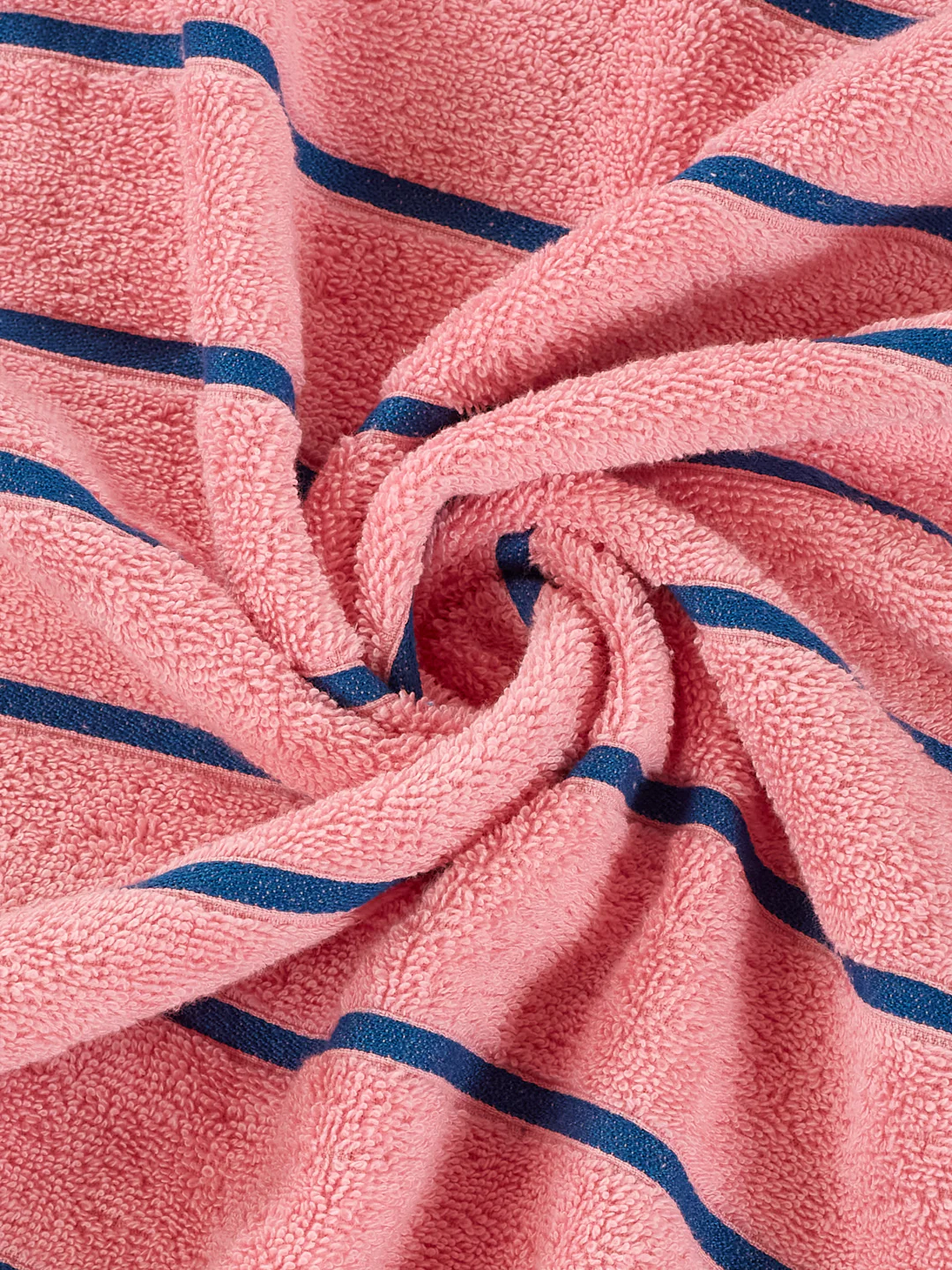 Blue & Dusty Pink 100% Cotton Solid 480 GSM Bath Towel King & Queen 2 Pc Set Gifting Box Pack - Image 13