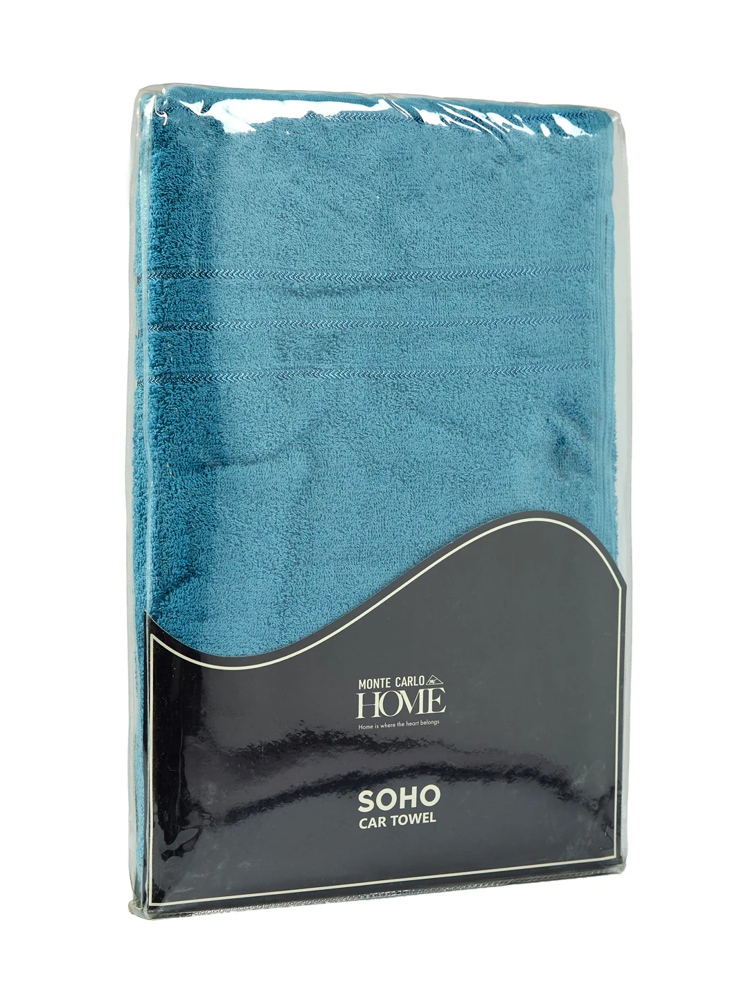 Blue Pure Cotton Solid 340 GSM Car Towel 1 Piece (Soho Collection) - Image 8