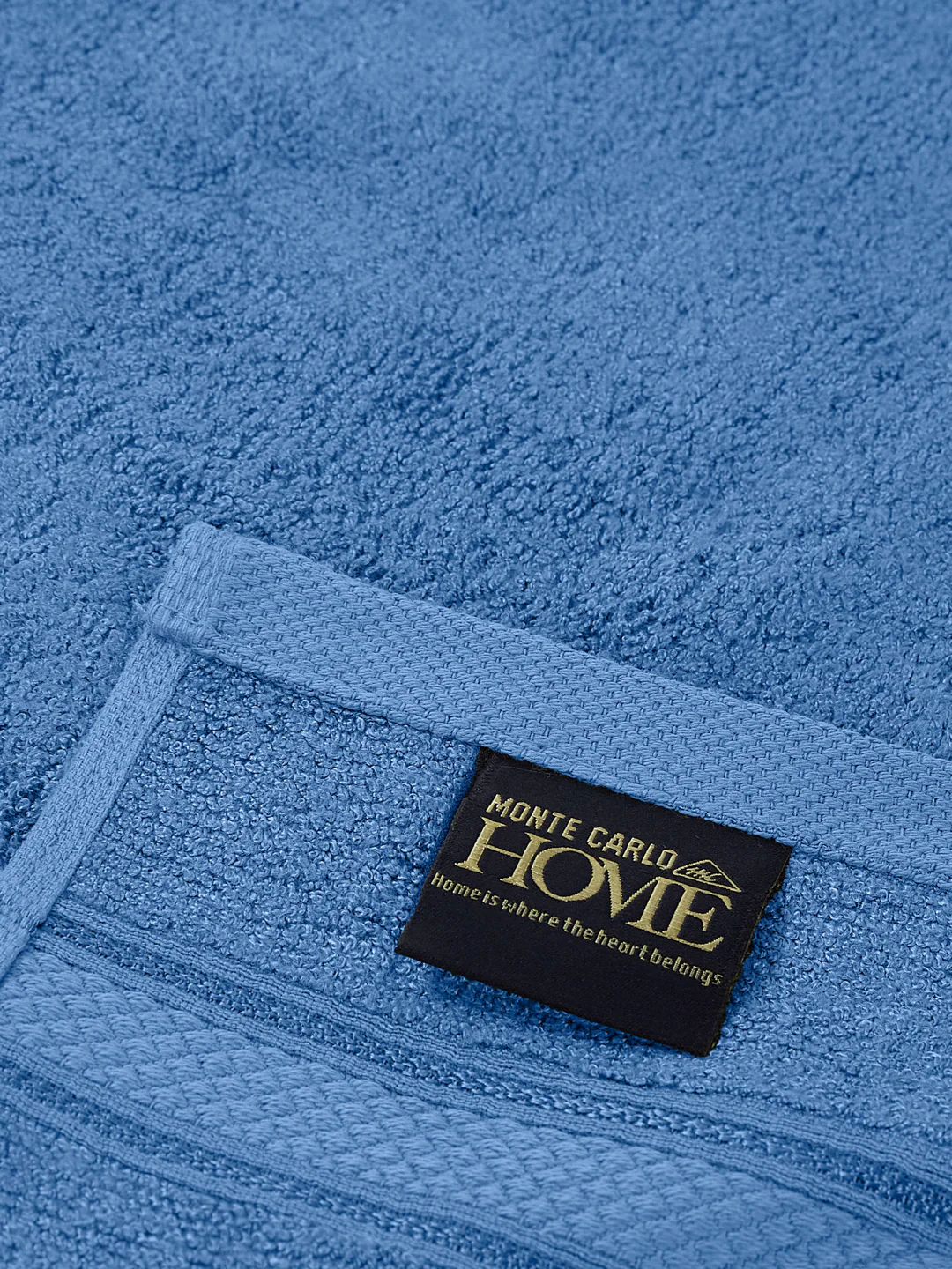 Blue Pure Cotton Solid 400 GSM Face Towel 4 Pc Set (Jasper Collection) - Image 6