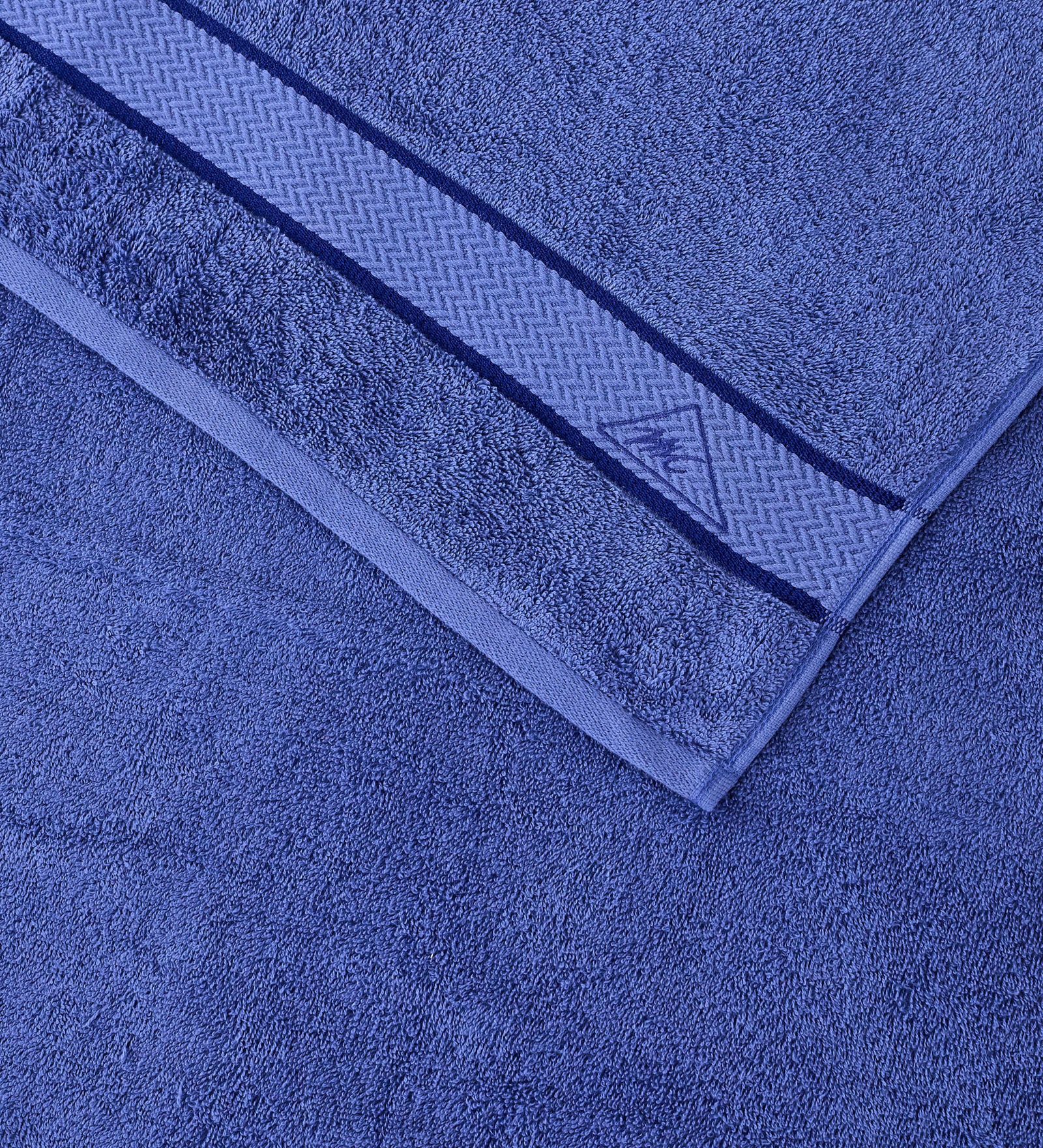 Blue Pure Cotton Solid 450 GSM Bath Towel 1 Piece (Oasis Collection) - Image 6