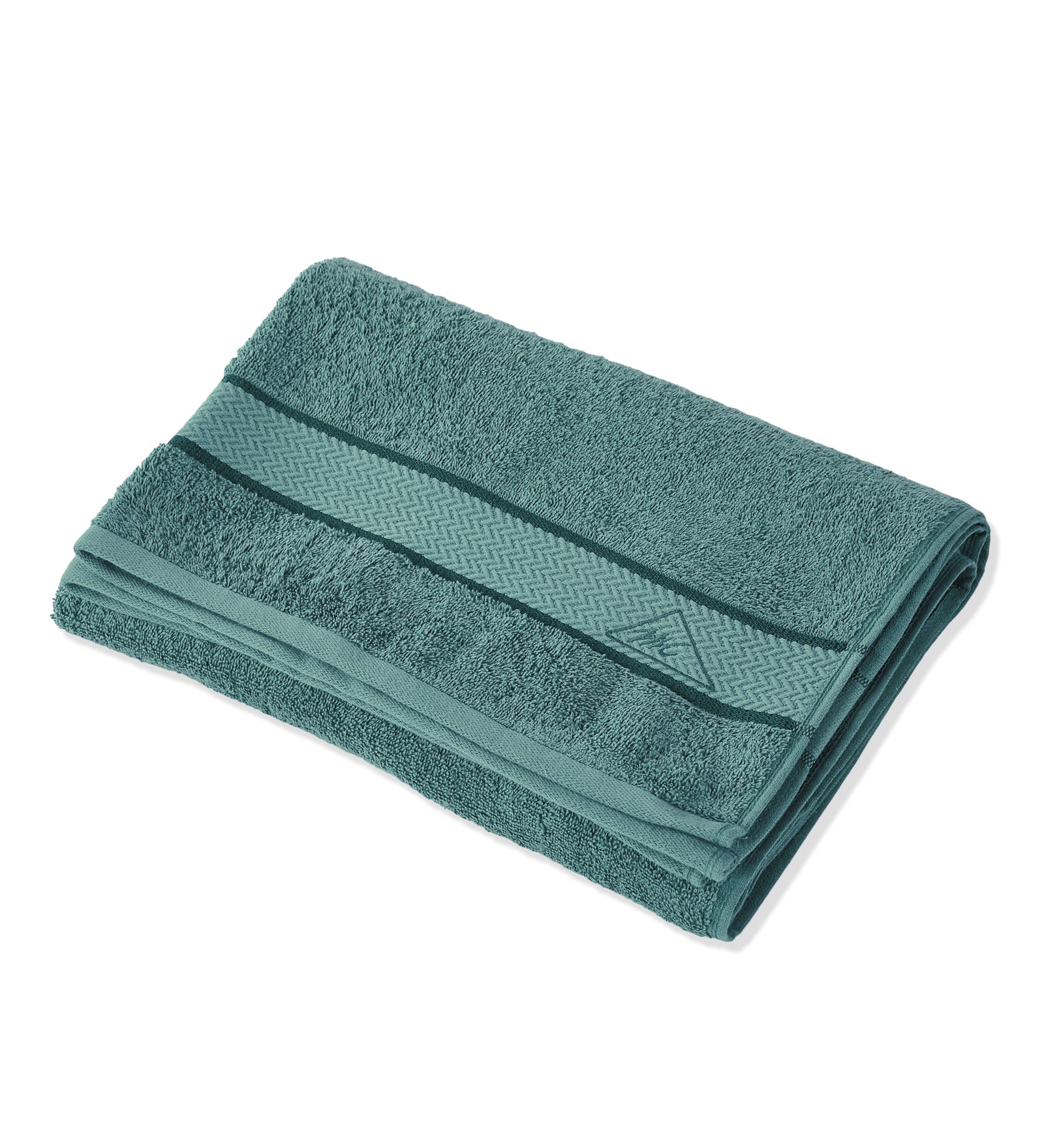 Blue Pure Cotton Solid 450 GSM Bath Towel 1 Piece (Oasis Collection) - Image 4