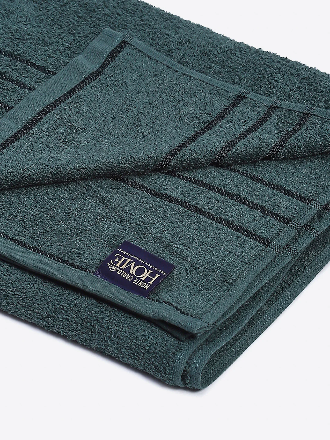 Bottle Green Cotton Solid 350 GSM Car Towel (Soho) - Image 3