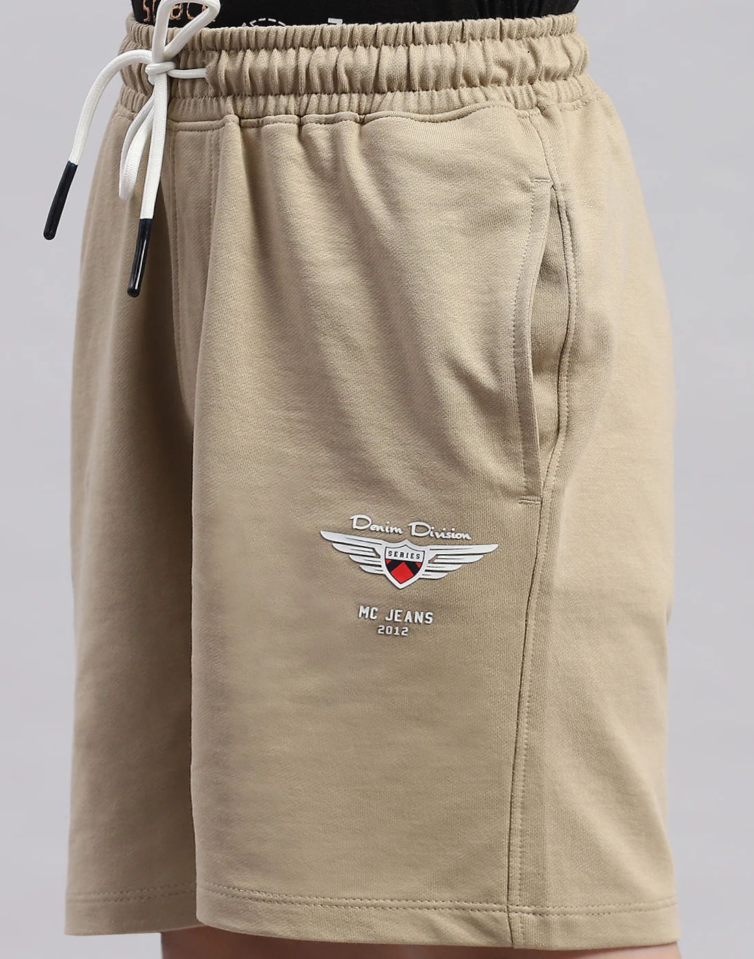 Boys Beige Printed Regular Fit Bermuda - Image 6