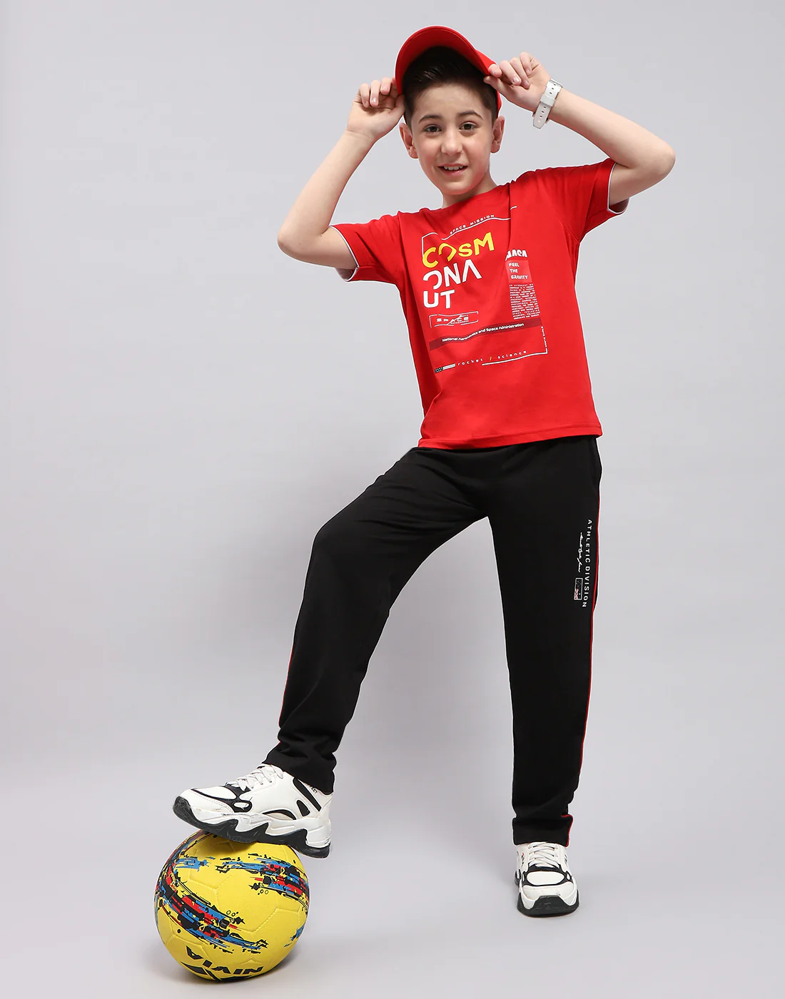 Boys Black Printed Regular Fit Lower - Image 2