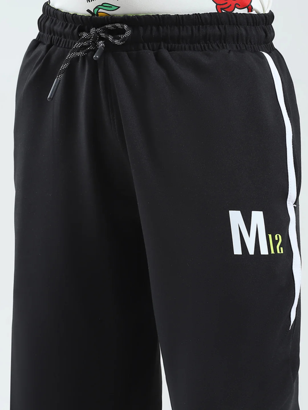 Boys Black Printed Regular Fit Lower - Image 6