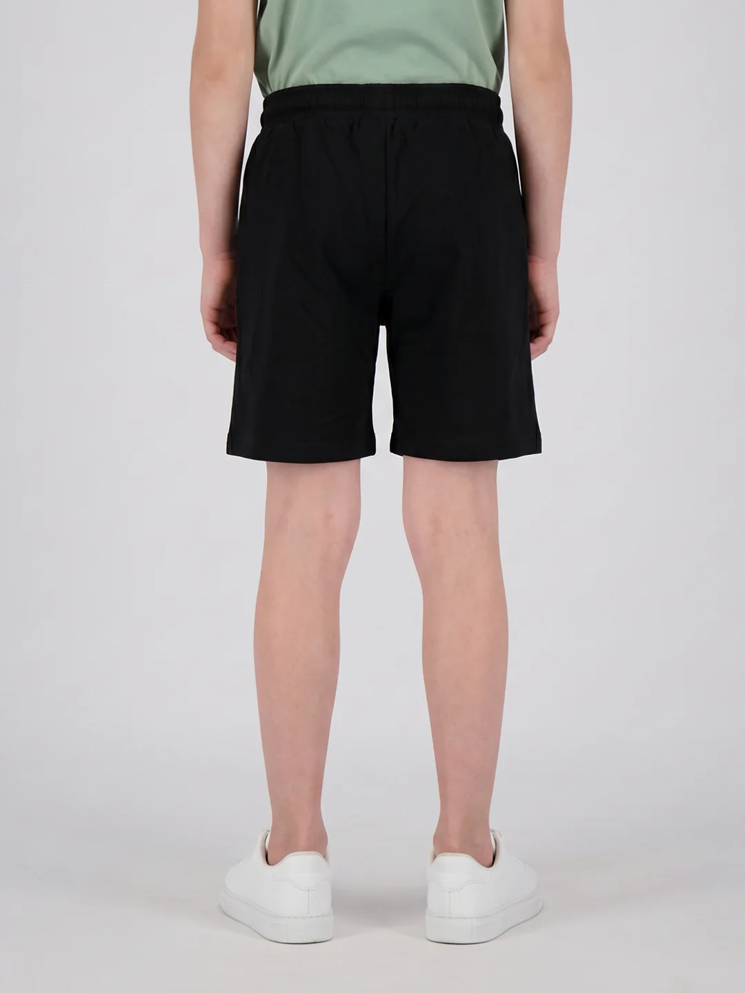 Boys Black Printed Regular Fit Shorts - Image 4