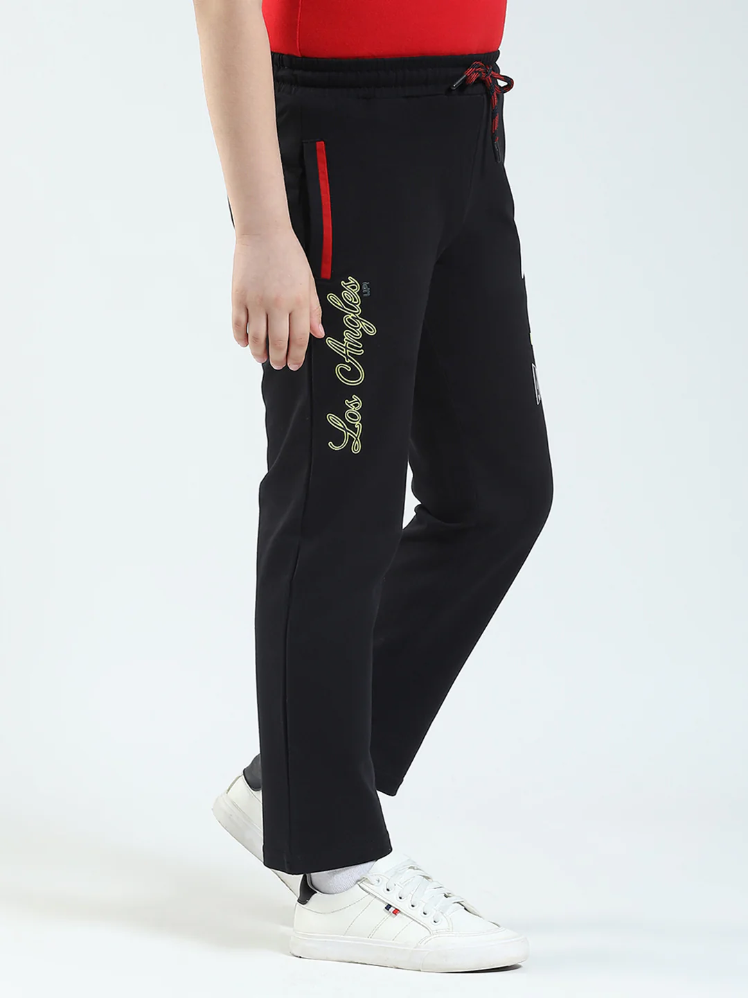 Boys Black Solid Regular Fit Lower - Image 4