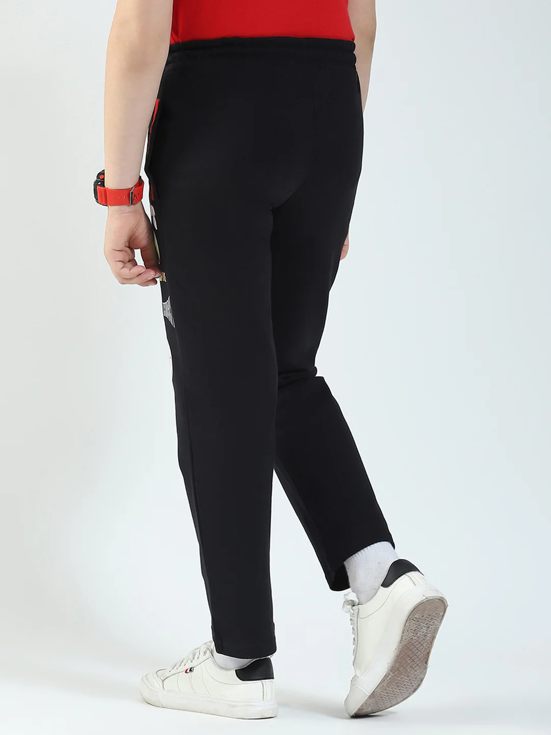 Boys Black Solid Regular Fit Lower - Image 5