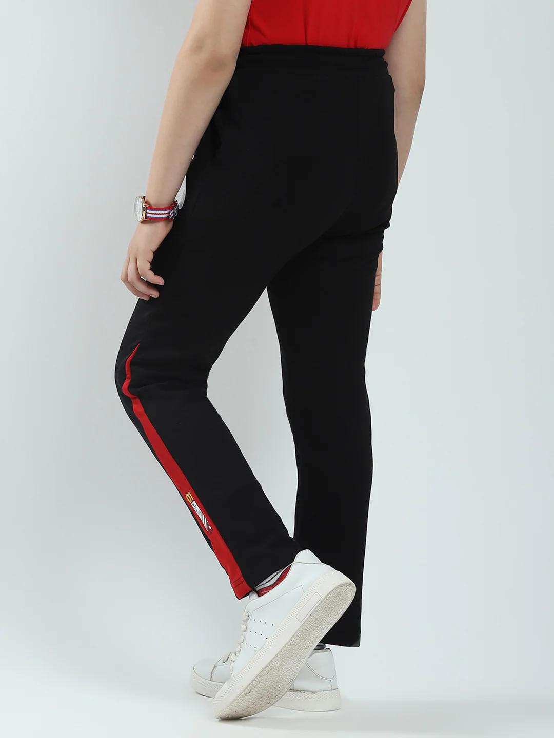Boys Black Solid Regular Fit Lower - Image 5
