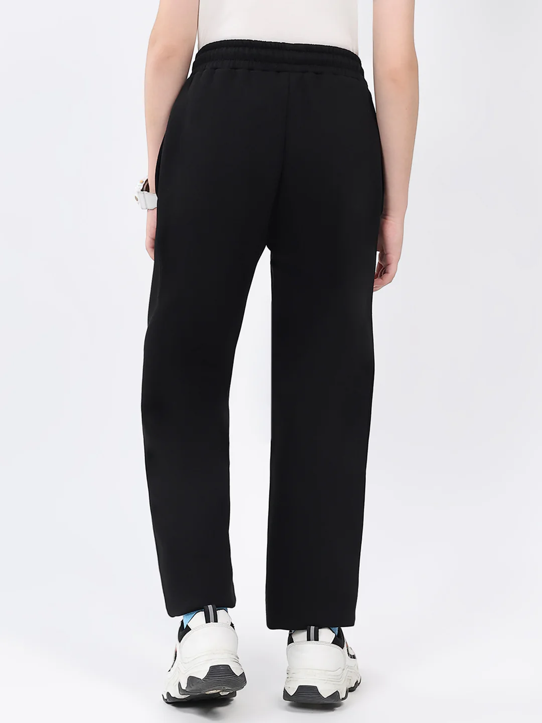 Boys Black Solid Regular Fit Lower - Image 5