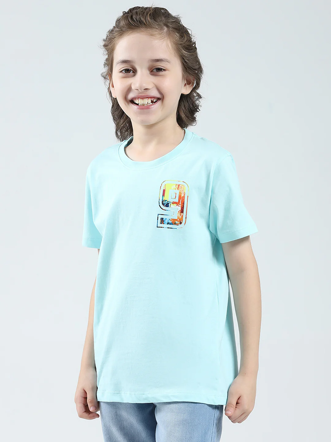 Boys Blue, Peach & Green Printed Round Neck Half Sleeve T-Shirt (Pack of 3) - Image 4