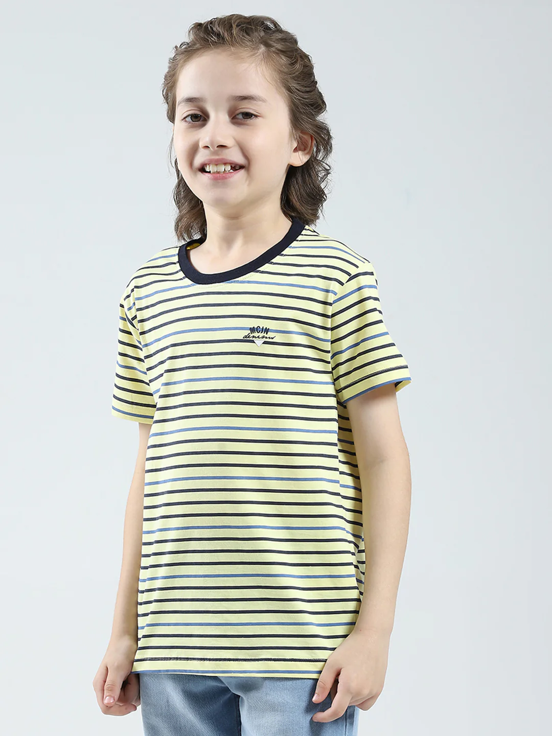 Boys Blue, Peach & Green Printed Round Neck Half Sleeve T-Shirt (Pack of 3) - Image 8