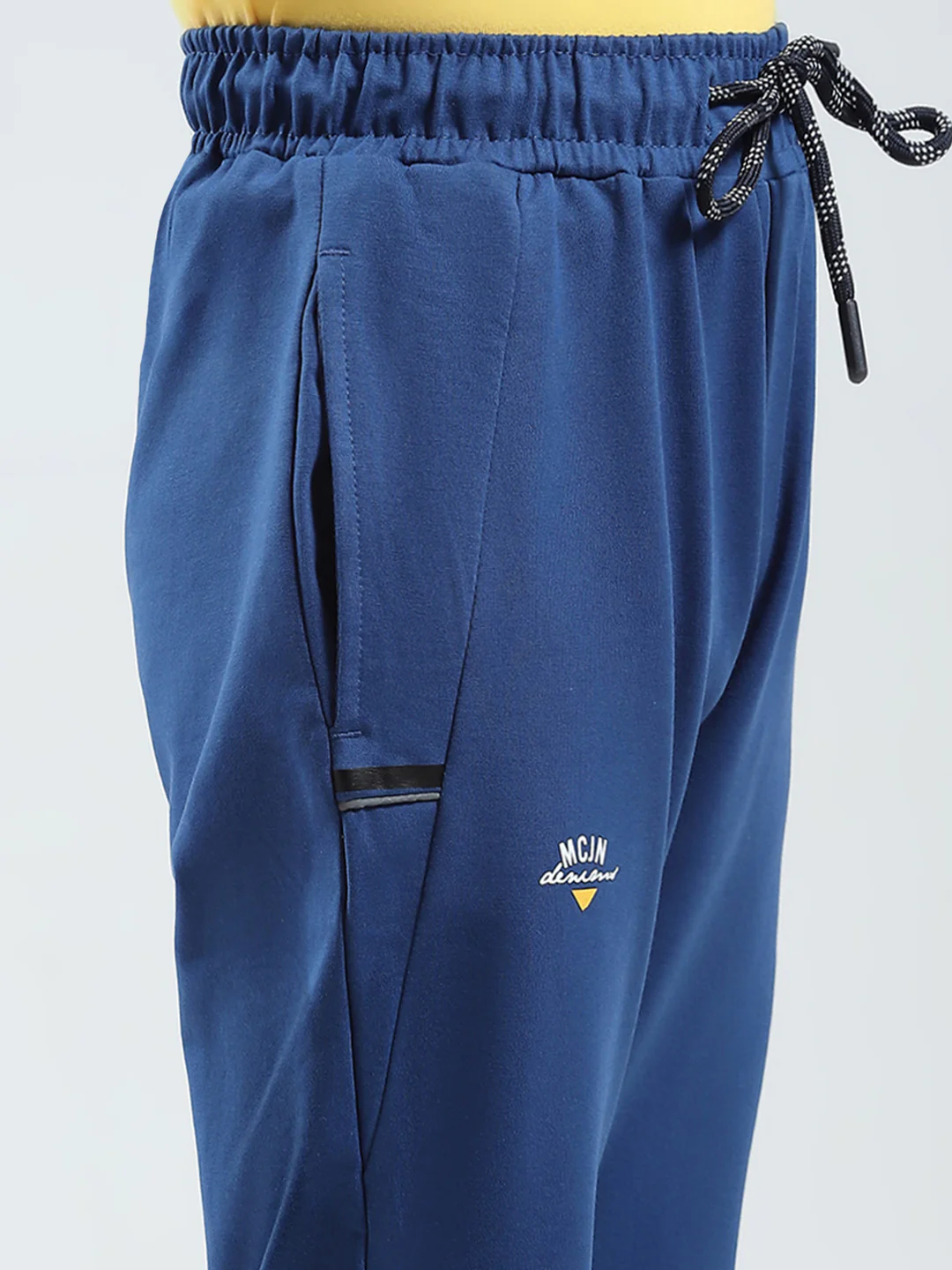Boys Blue Printed Regular Fit Lower - Image 6