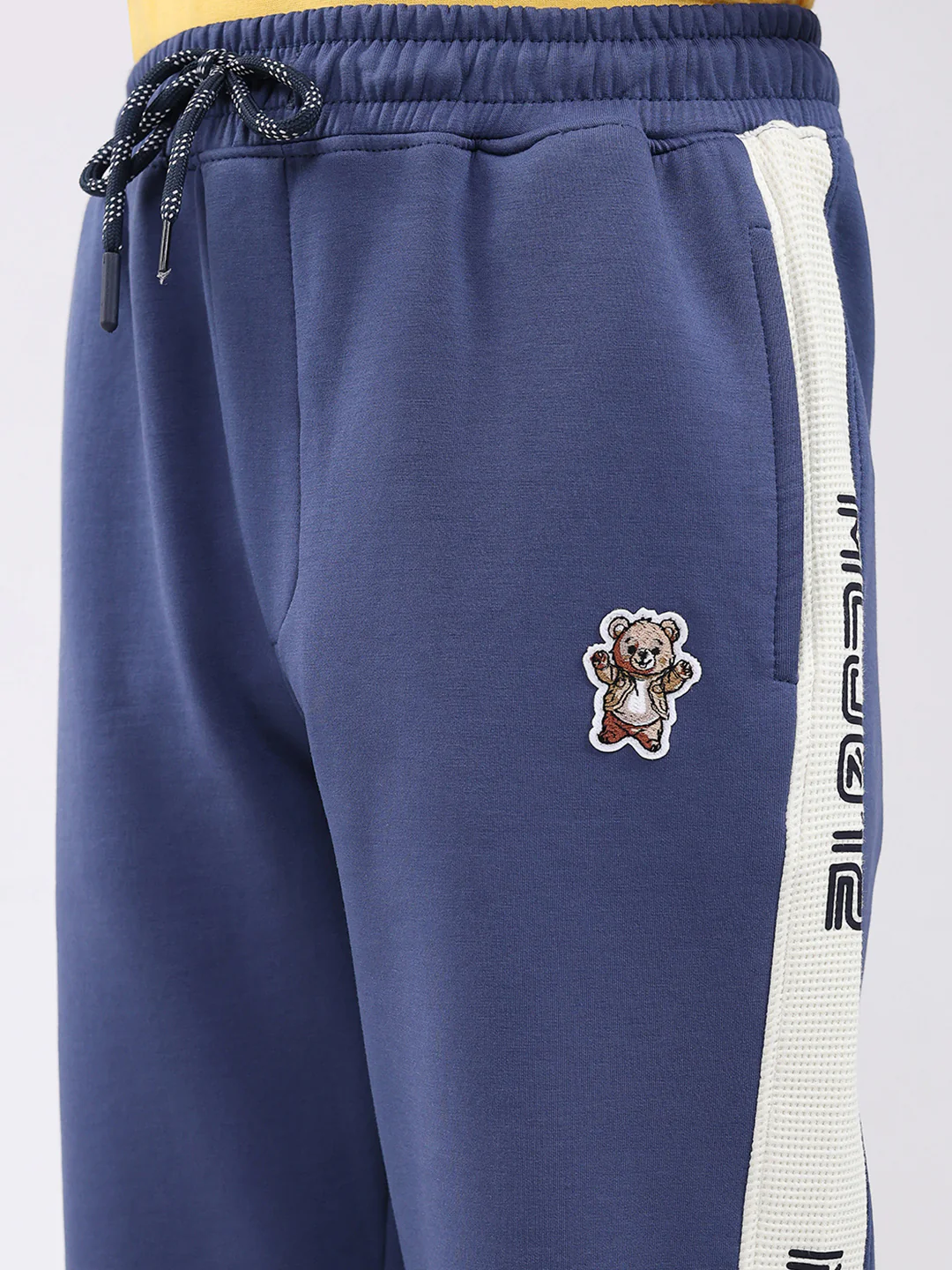 Boys Blue Printed Regular Fit Lower - Image 6