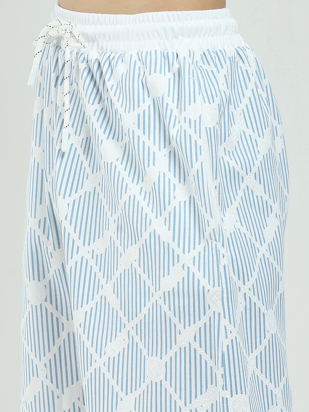 Boys Blue Printed Round Neck Half Sleeve Bermuda Set - Image 9