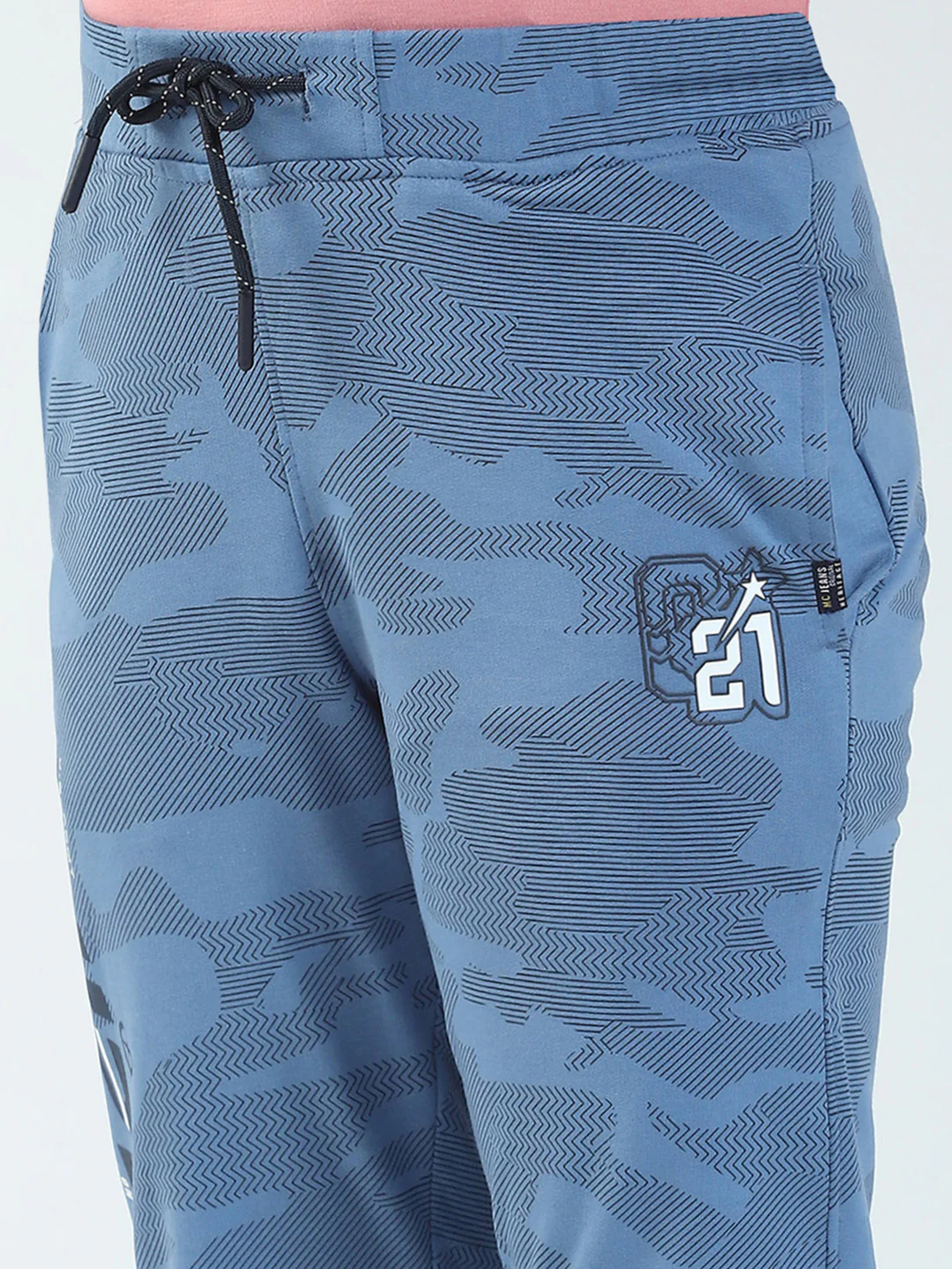 Boys Blue Solid Regular Fit Lower - Image 6