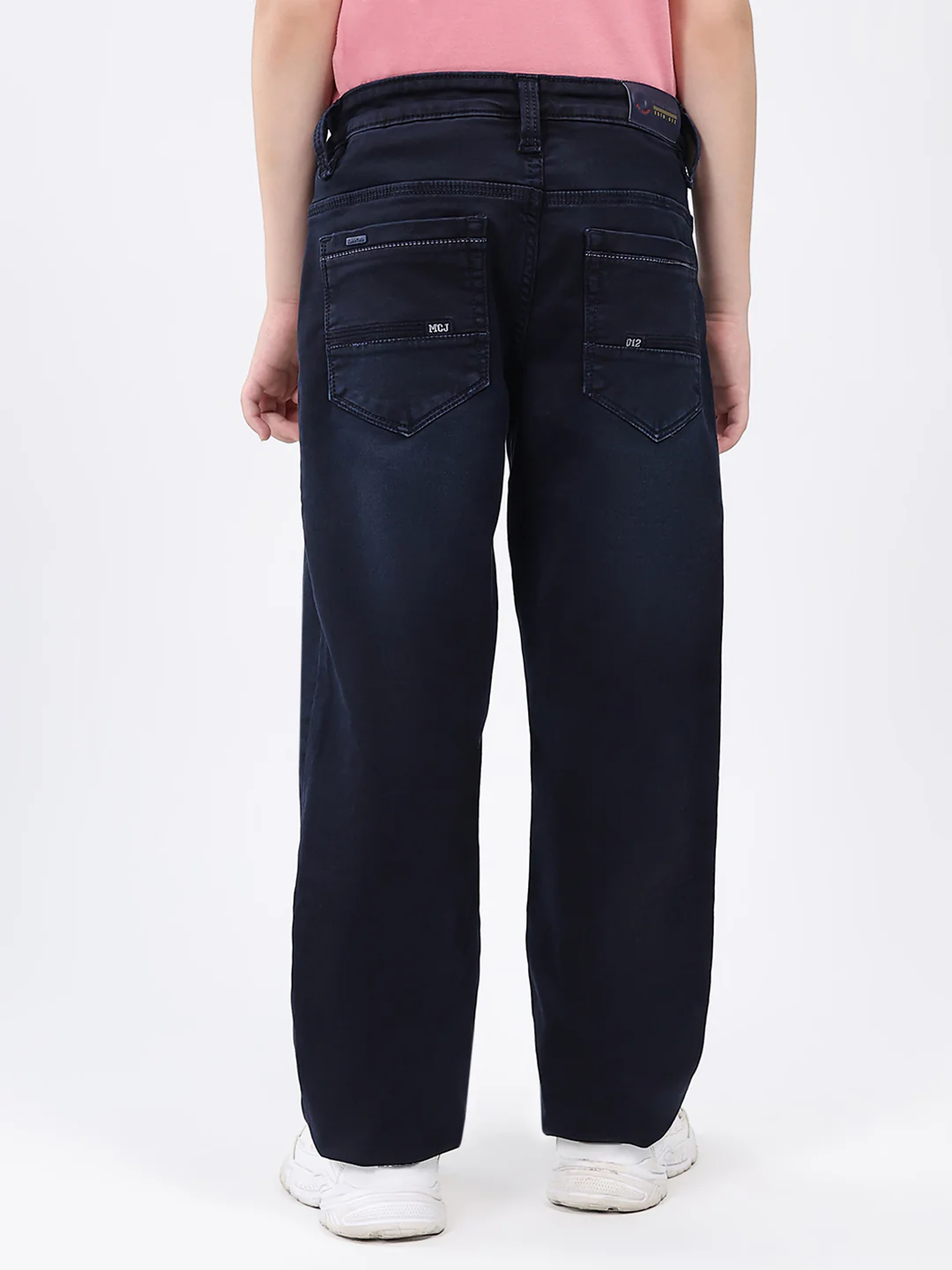 Boys Blue Solid Straight Fit Denim - Image 5