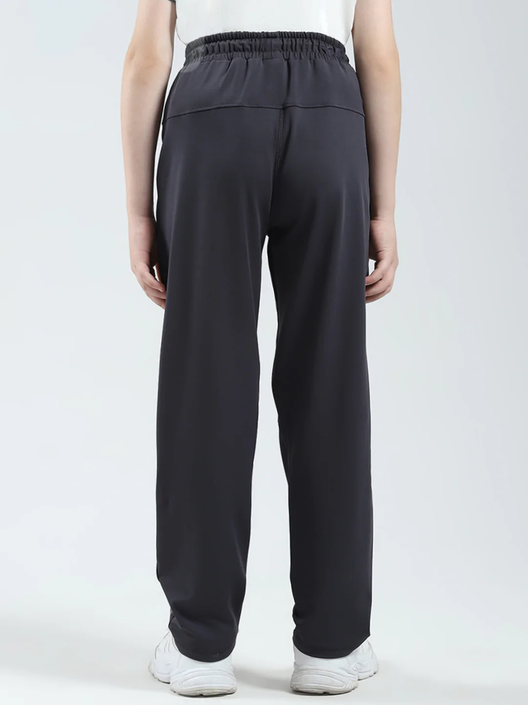 Boys Charcoal Printed Regular Fit Lower - Image 5