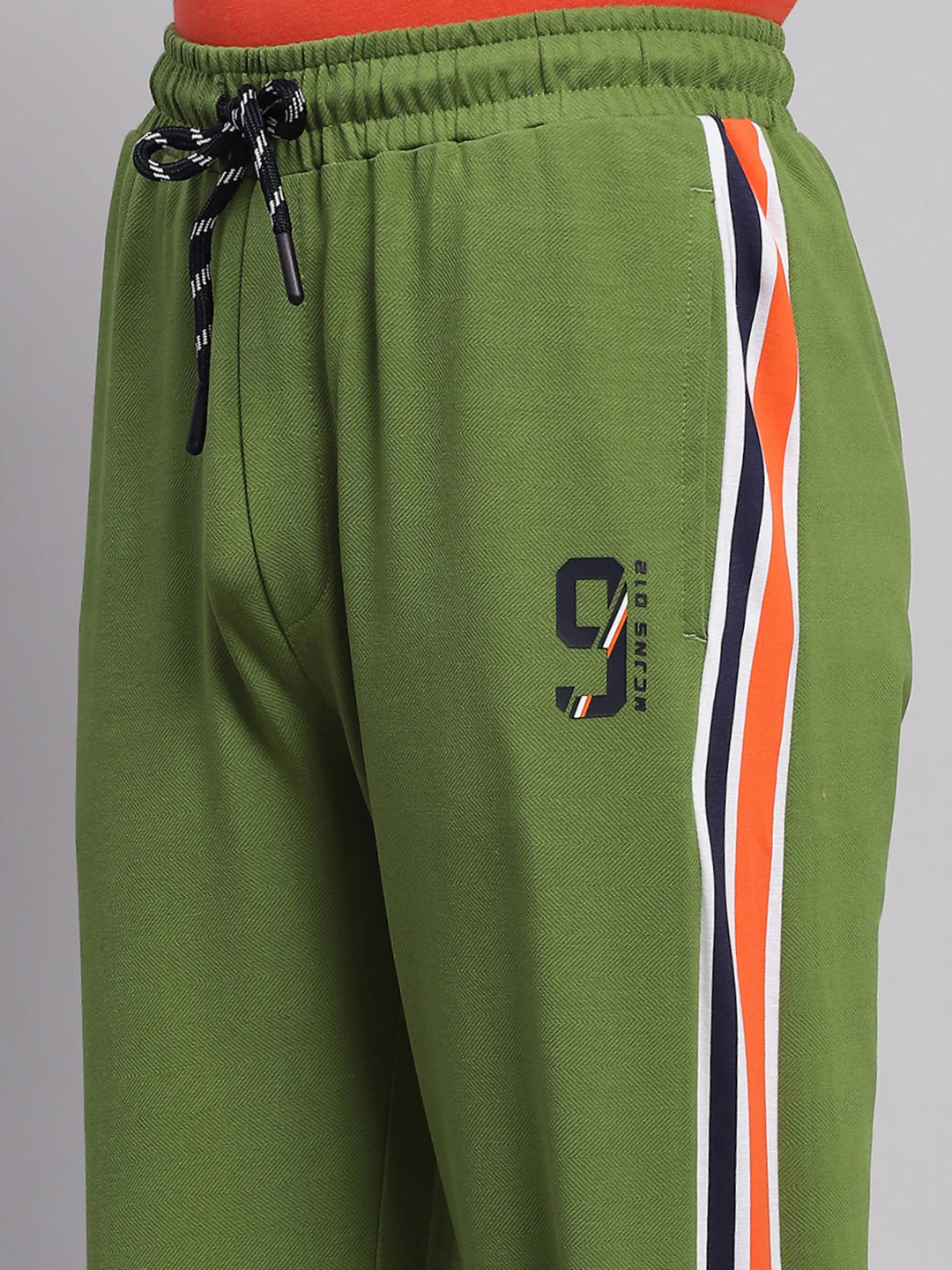 Boys Green Printed Regular Fit Lower - Image 6