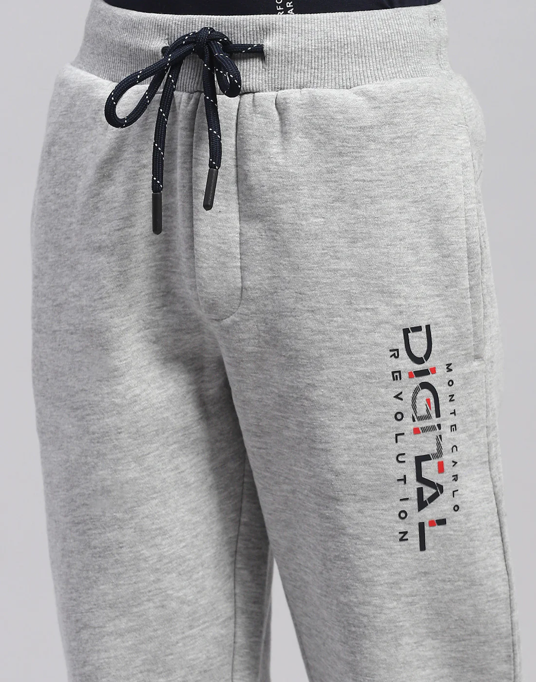 Boys Grey Printed Regular Fit Lower - Image 6