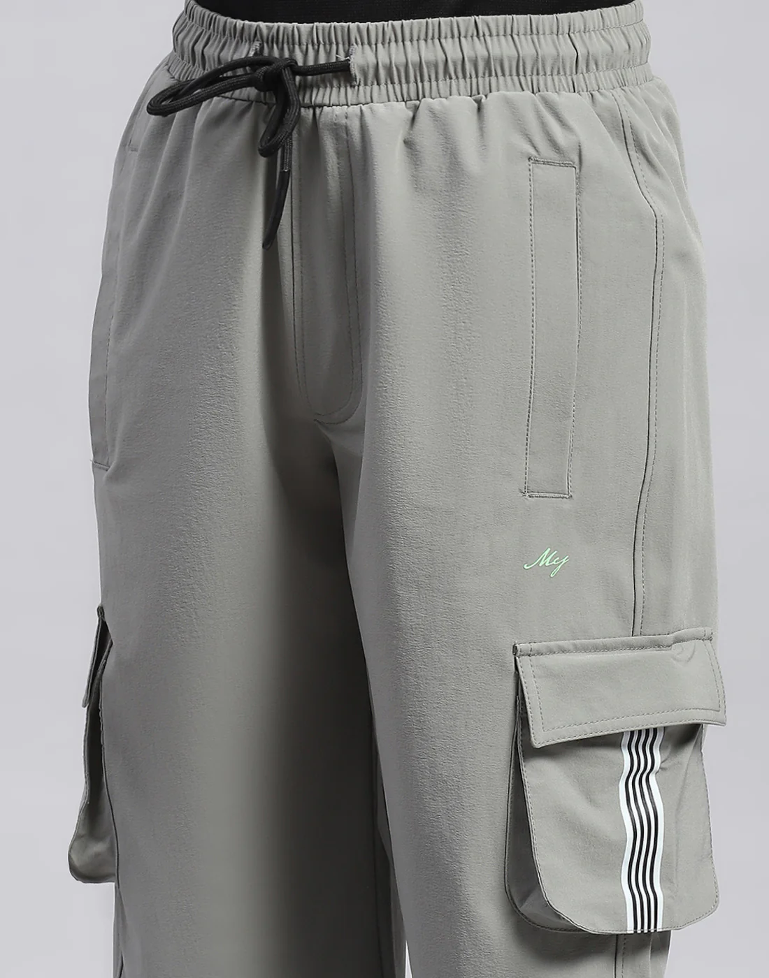 Boys Grey Printed Regular Fit Lower - Image 6