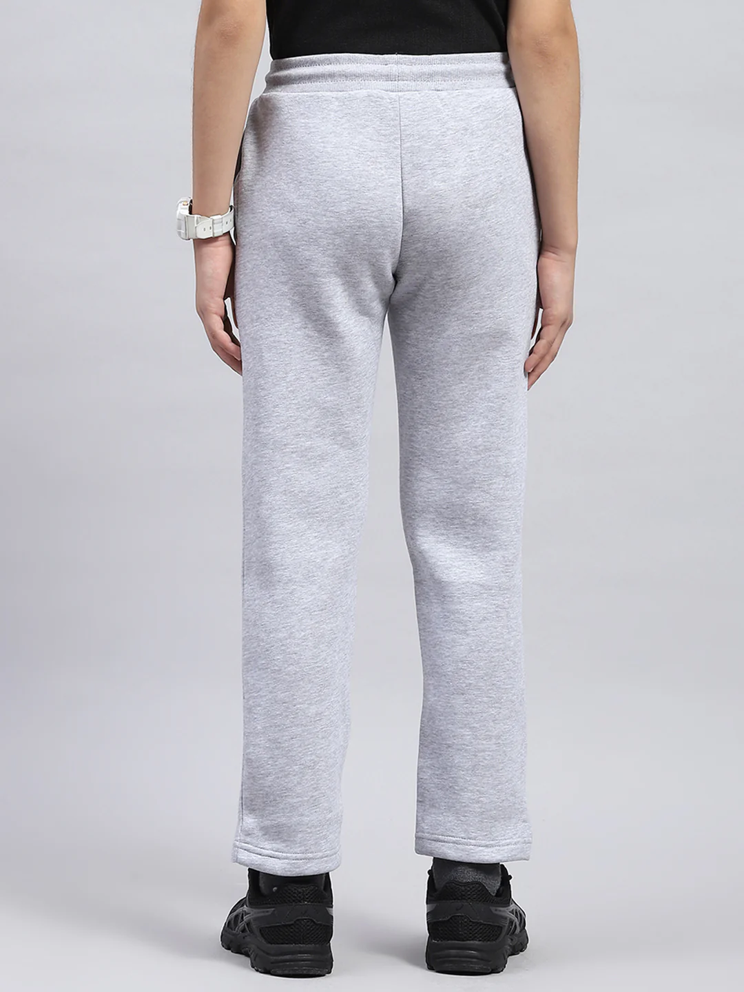 Boys Grey Printed Regular Fit Lower - Image 5