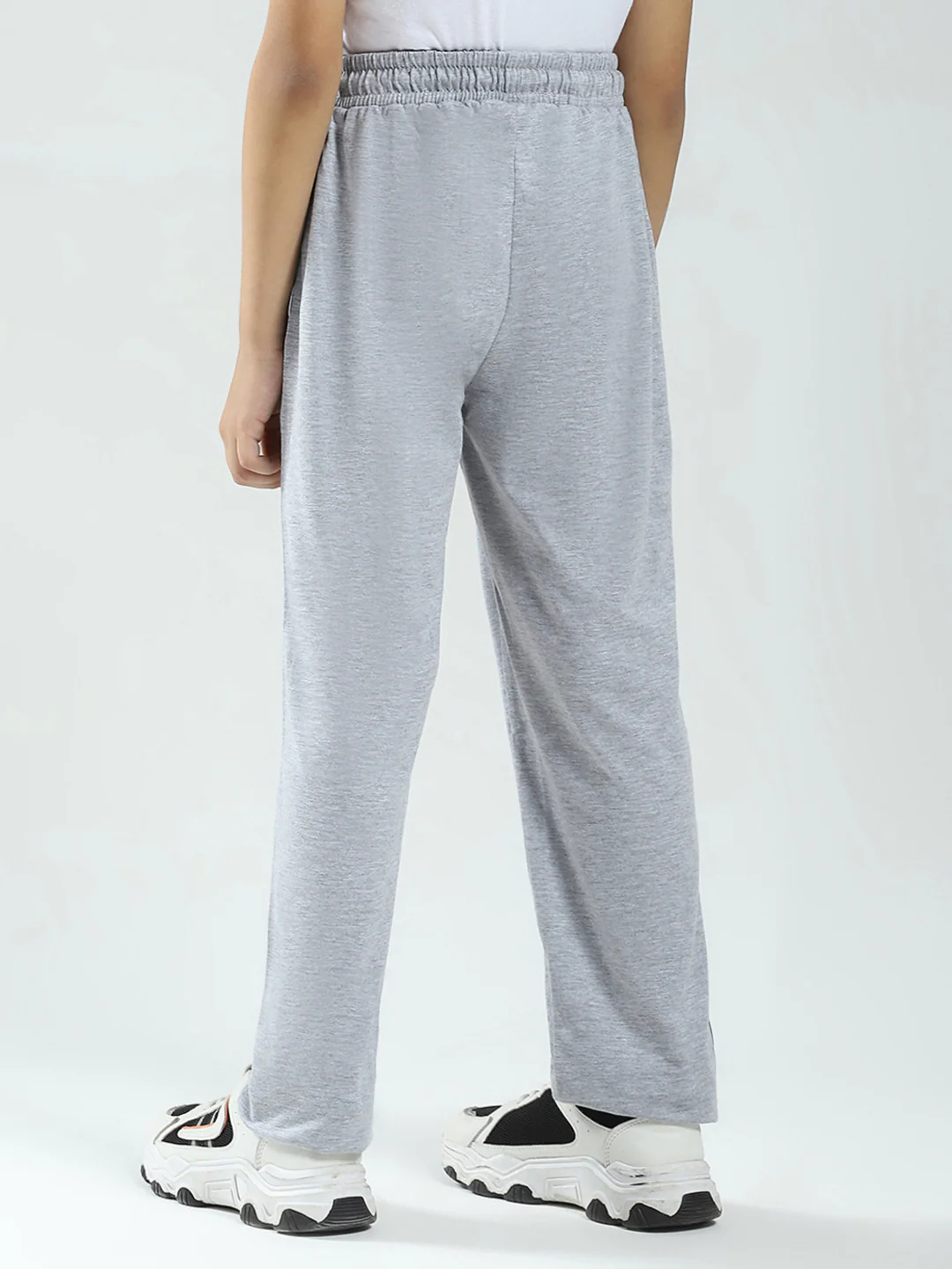 Boys Grey Printed Regular Fit Lower - Image 5