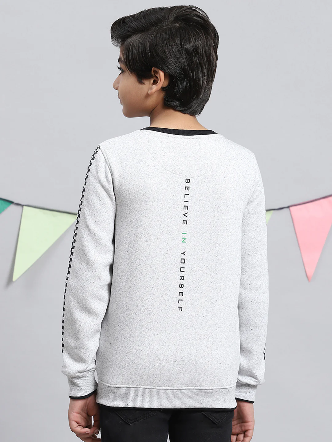 Boys Grey Printed Sweatshirt - Image 4
