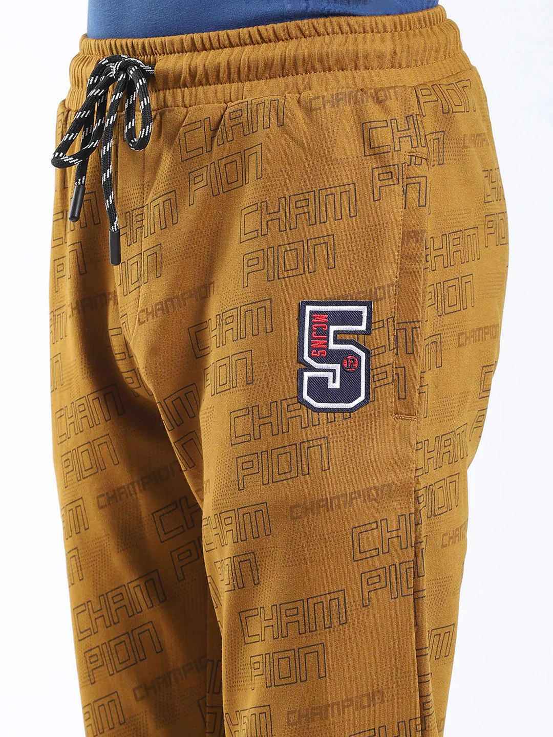 Boys Khaki Printed Regular Fit Lower - Image 6