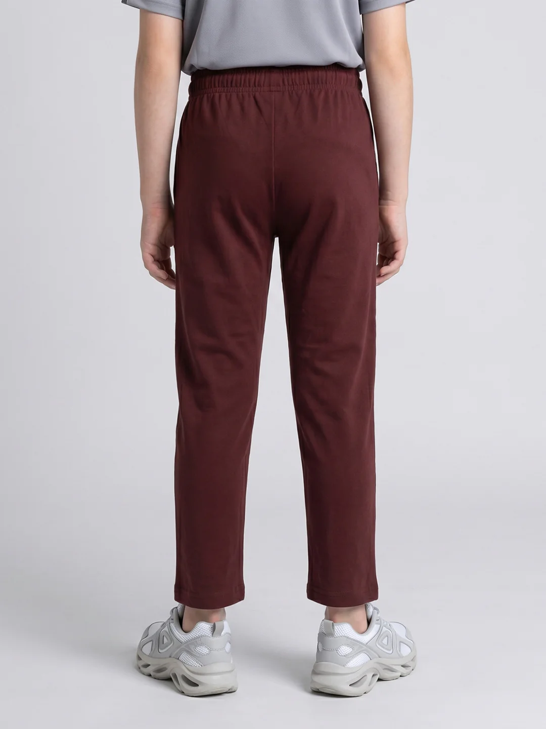 Boys Maroon Printed Regular Fit Lower - Image 4