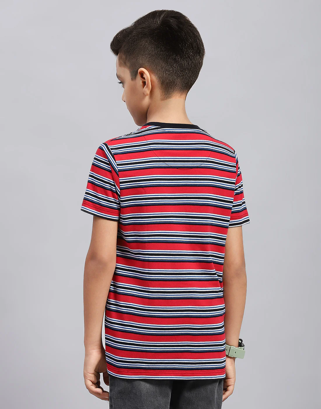 Boys Multi Color Printed Round Neck Half Sleeve T-Shirt (Pack of 3) - Image 11