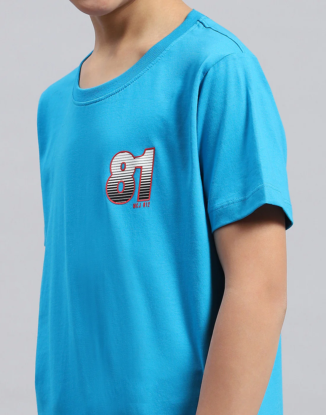Boys Multi Color Printed Round Neck Half Sleeve T-Shirt - Image 11