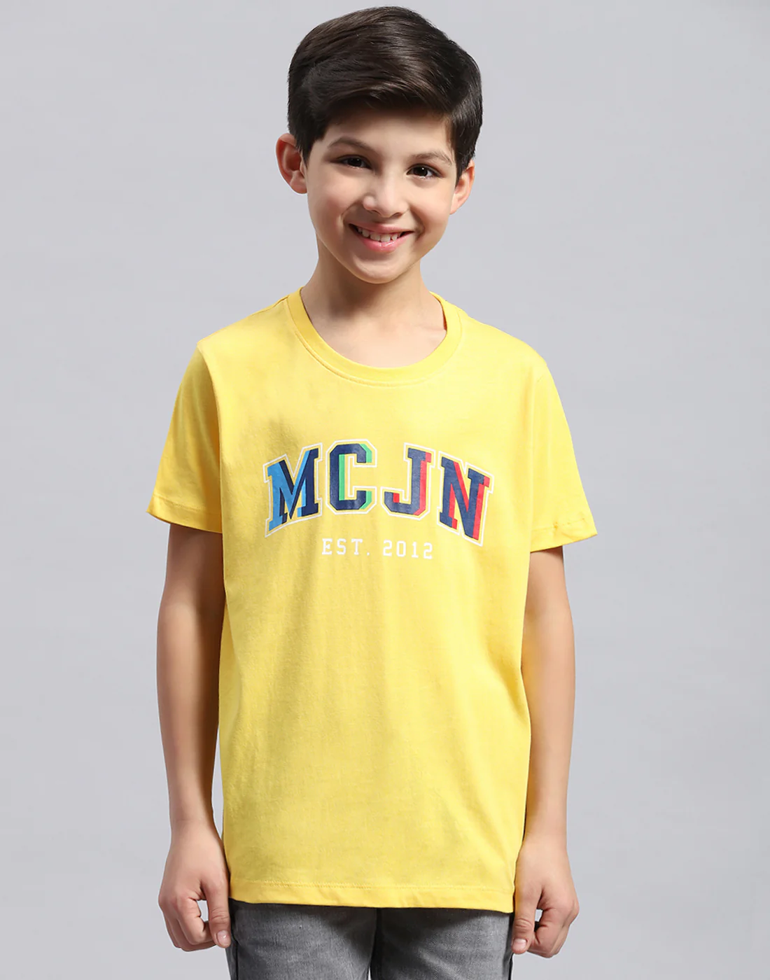 Boys Multi Color Printed Round Neck Half Sleeve T-Shirt - Image 12