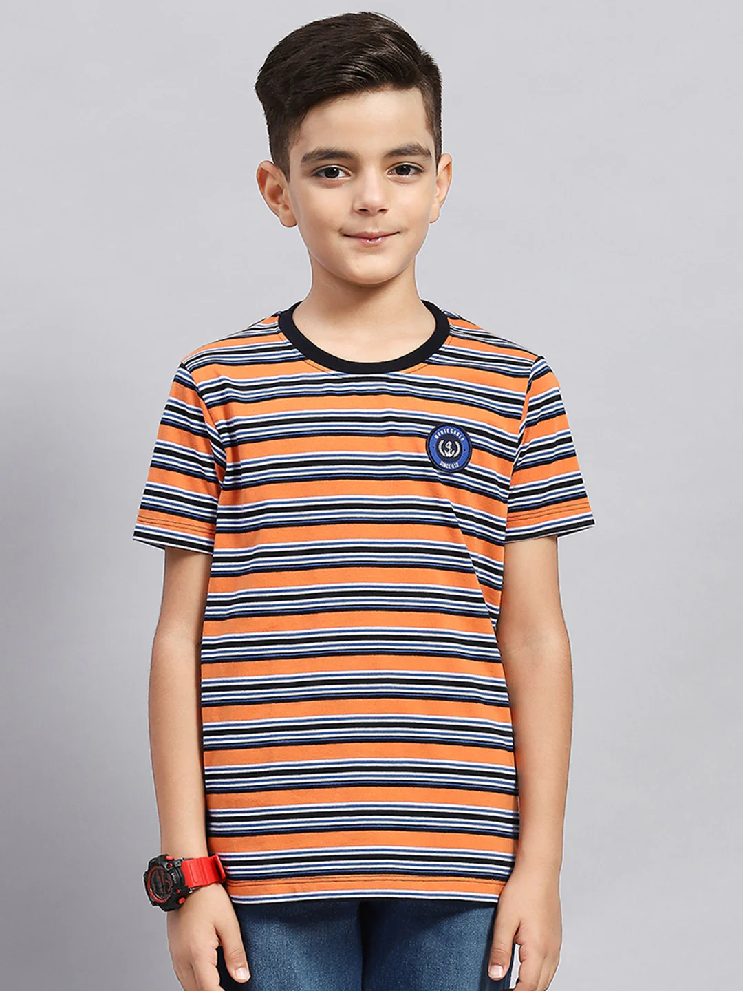 Boys Multi Color Printed Round Neck Half Sleeve T-Shirt (Pack of 3) - Image 11