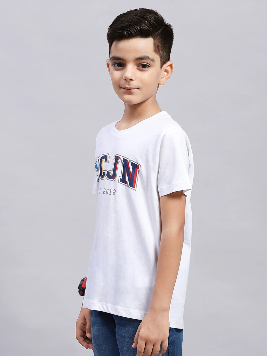 Boys Multi Color Printed Round Neck Half Sleeve T-Shirt (Pack of 3) - Image 3