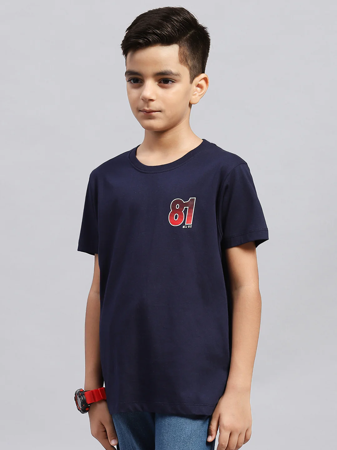 Boys Multi Color Printed Round Neck Half Sleeve T-Shirt (Pack of 3) - Image 9