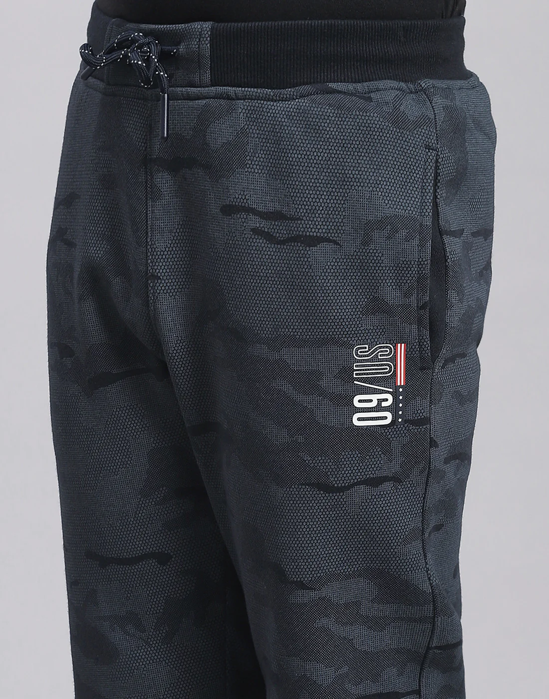 Boys Navy Blue Printed Regular Fit Lower - Image 6