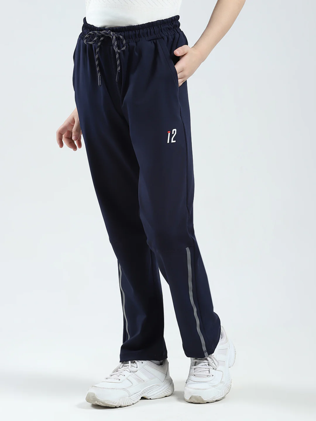 Boys Navy Blue Printed Regular Fit Lower - Image 3