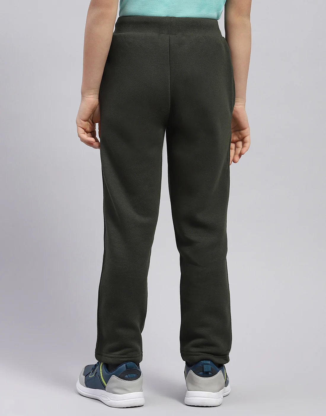 Boys Olive Printed Regular Fit Lower - Image 5
