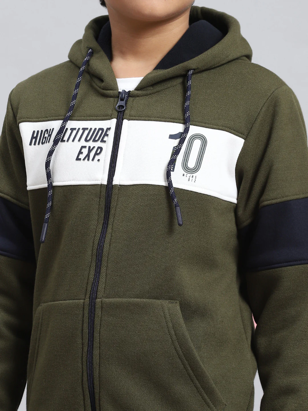 Boys Olive Printed Sweatshirt - Image 6