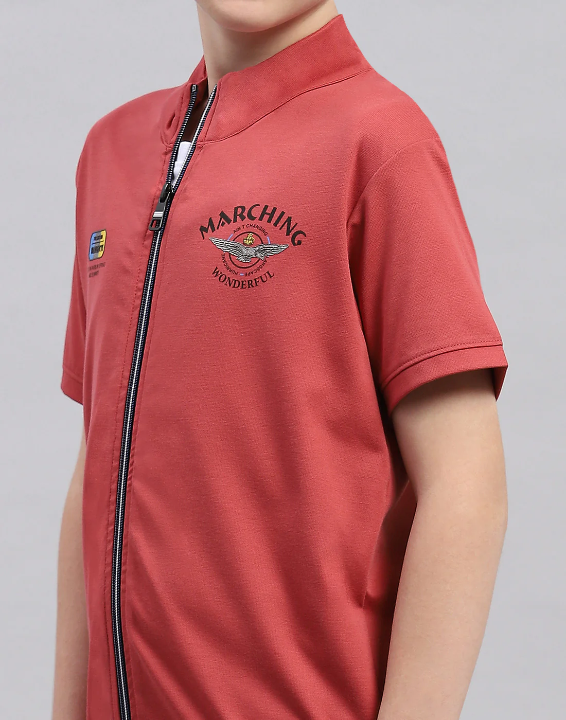 Boys Pink & White Printed Round Neck Half Sleeve T-Shirt (Pack of 2) - Image 8
