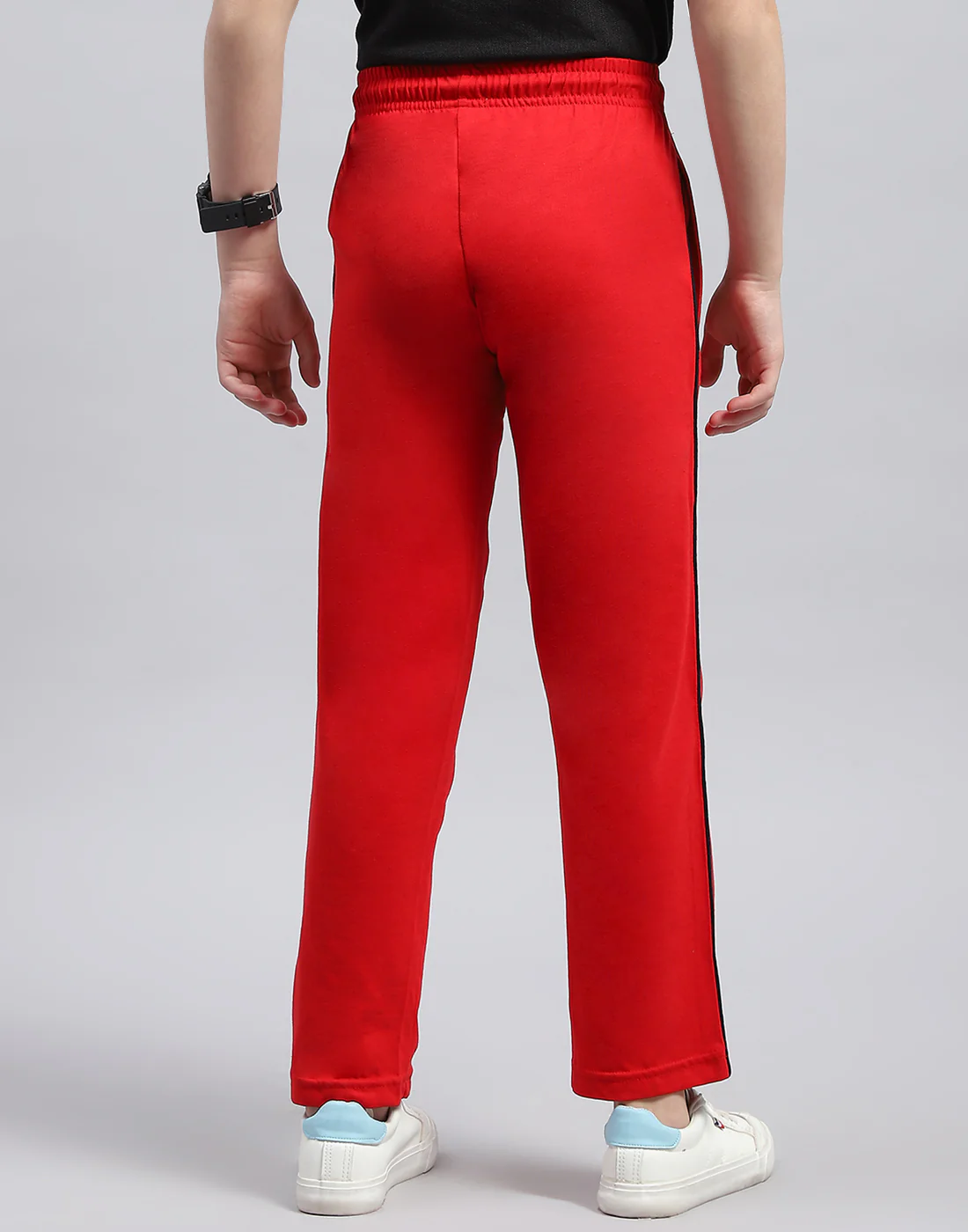 Boys Red Printed Regular Fit Lower - Image 5