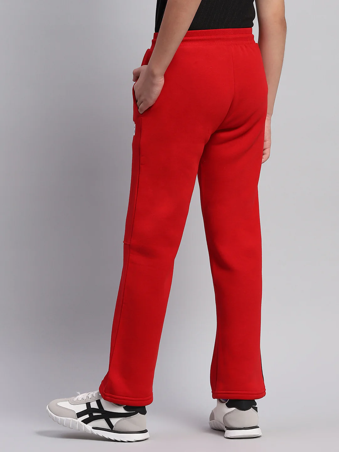 Boys Red Printed Regular Fit Lower - Image 5