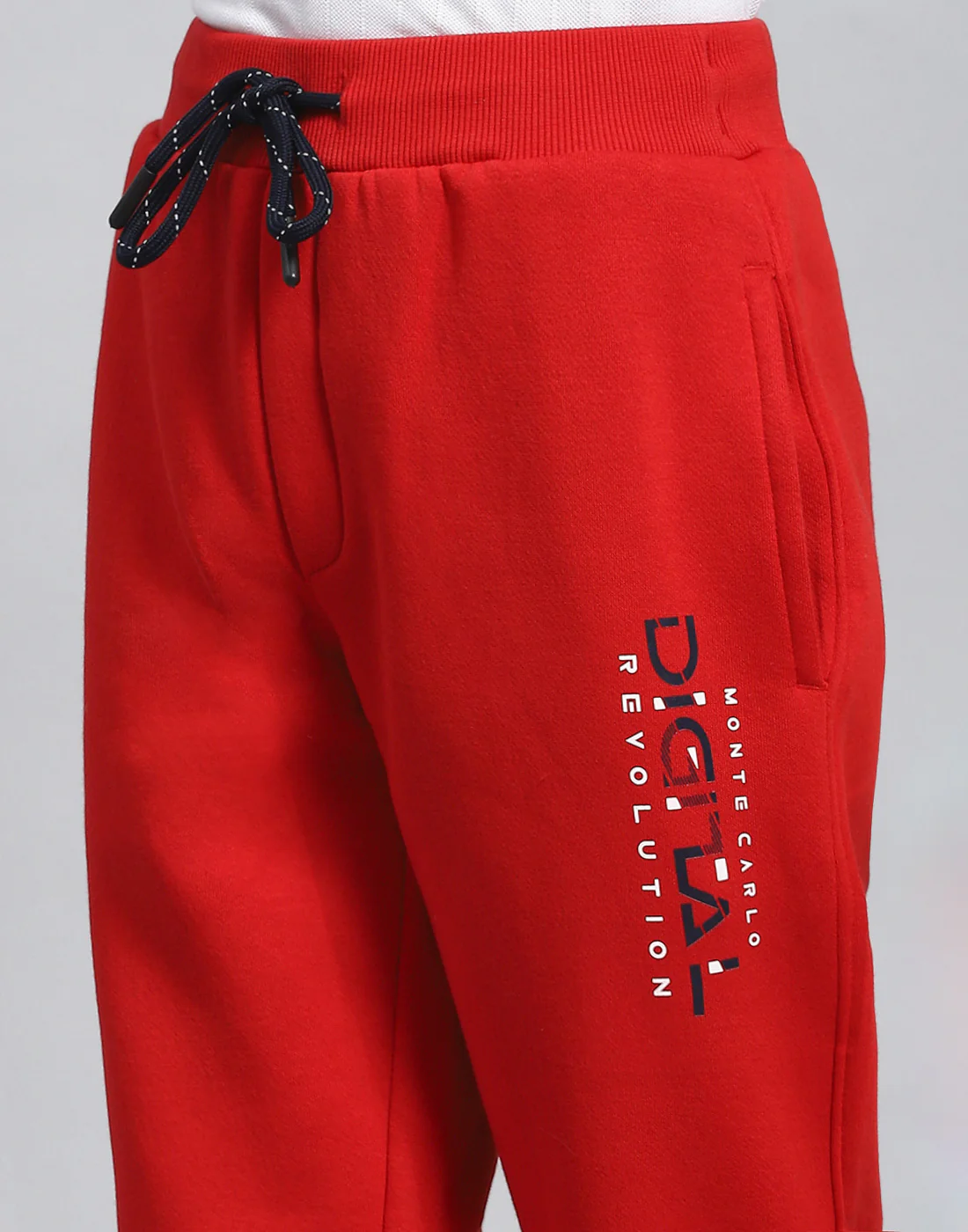 Boys Red Solid Regular Fit Lower - Image 6